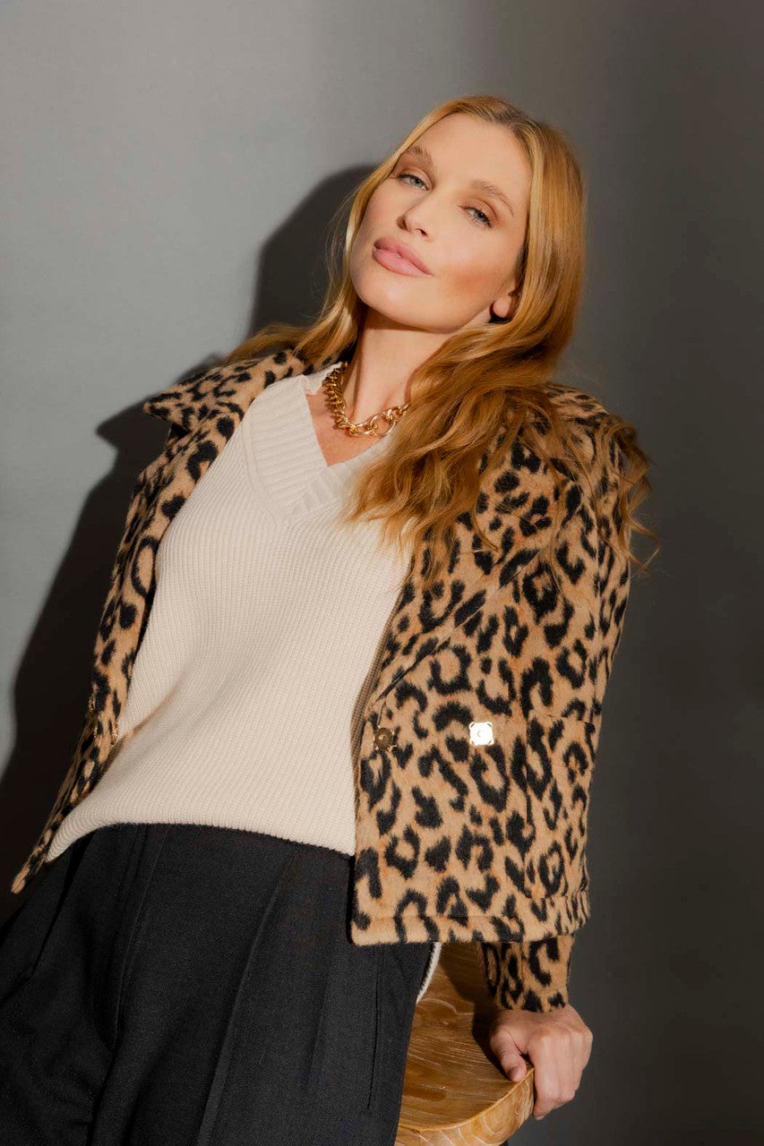 Champagne Slouch V-Neck Jumper Champagne S/M