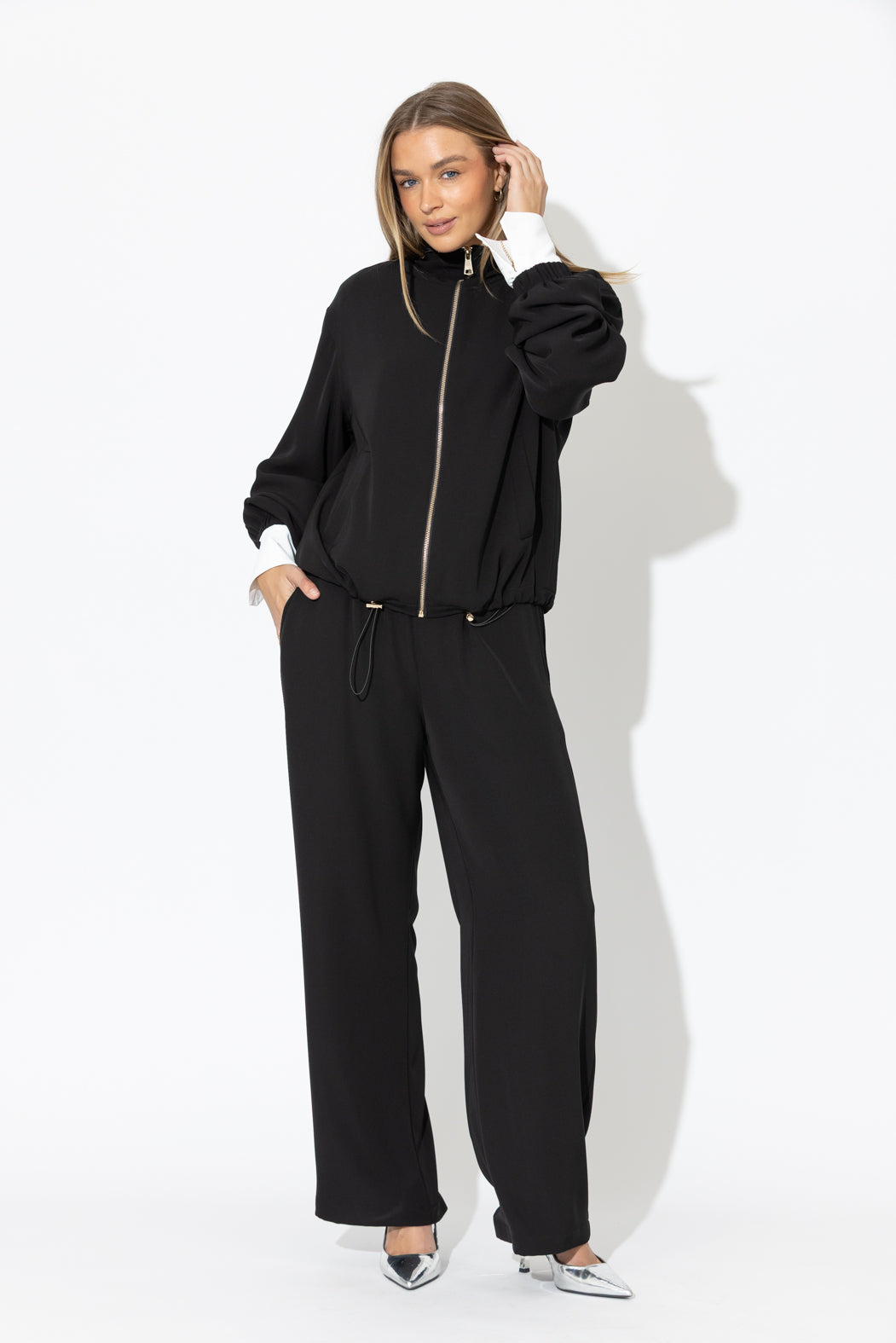 Black Drape Sport Jacket