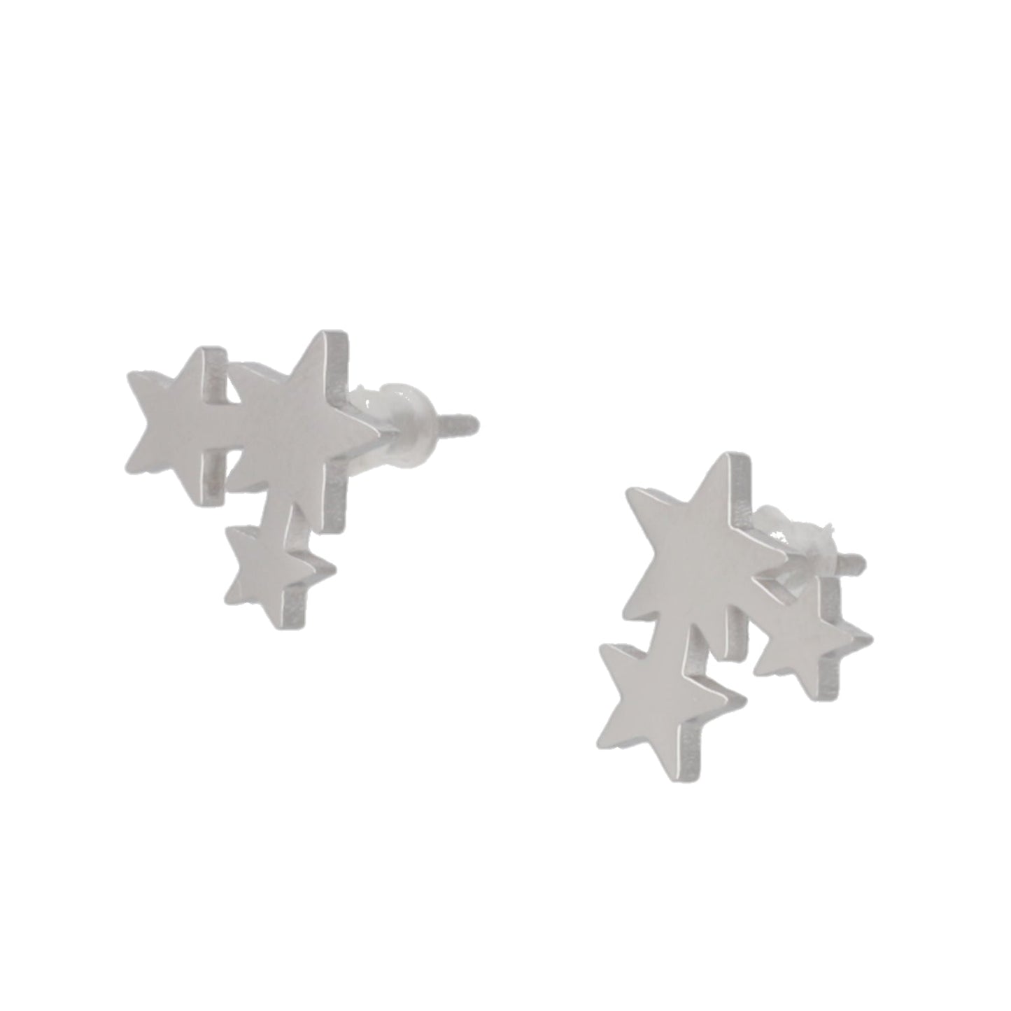 Triple Star Stud Earrings