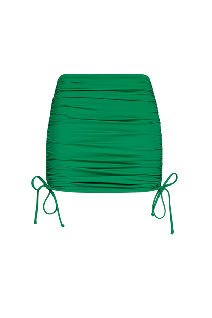 Ruched Swim Skirt | Emerald