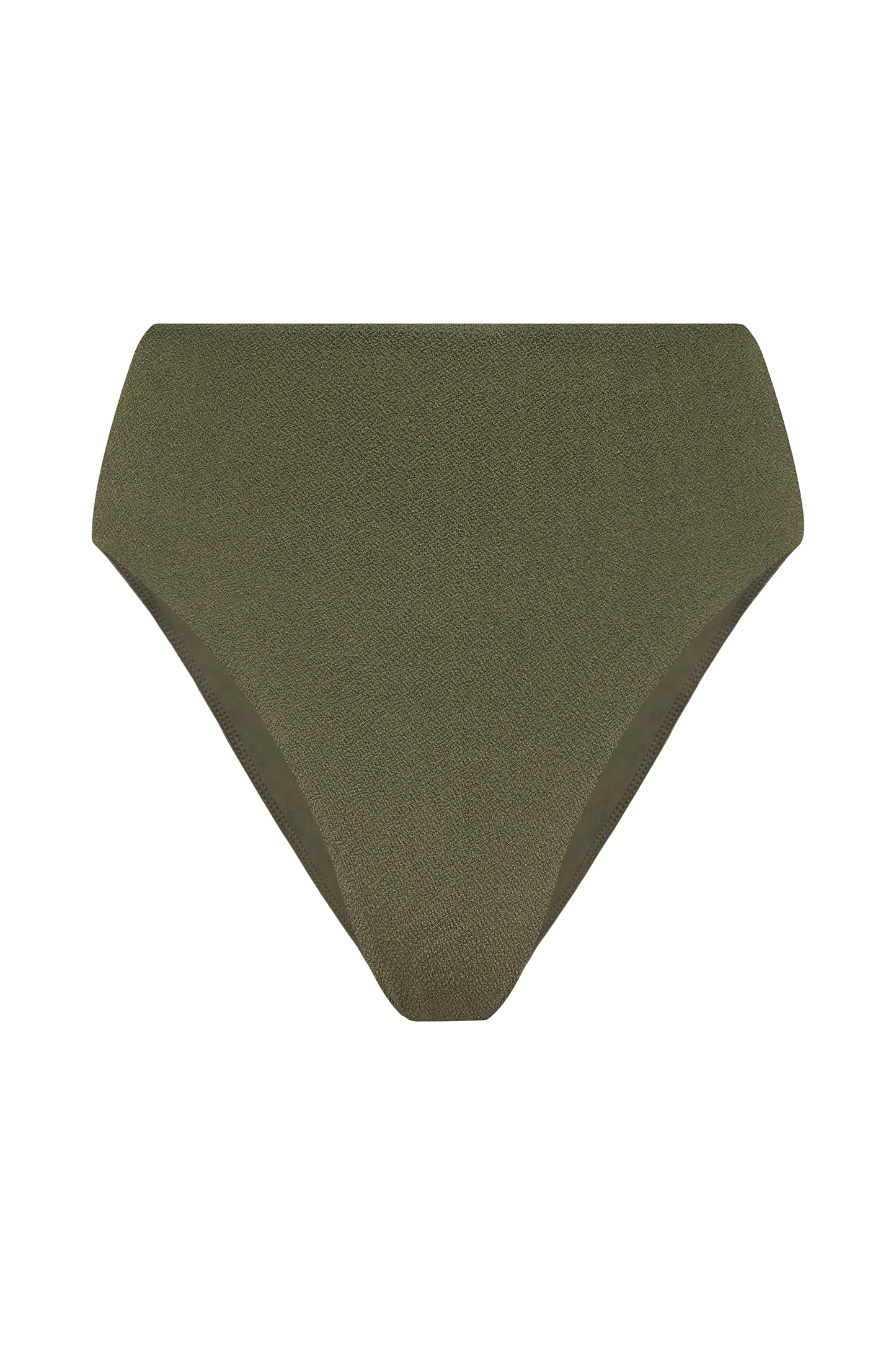 High Waist Bikini Bottom | Crispy Darkest Olive