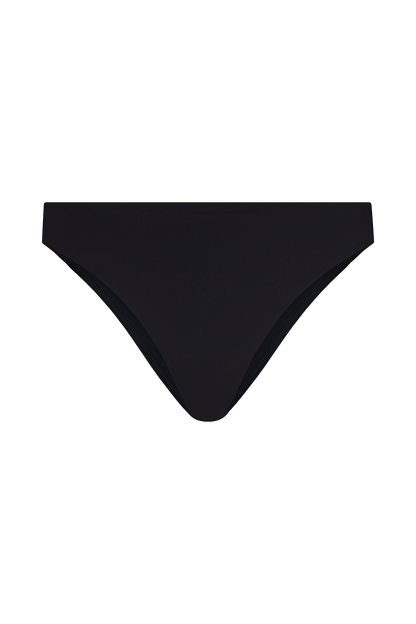Low Waist Bikini Bottom | Smooth Black