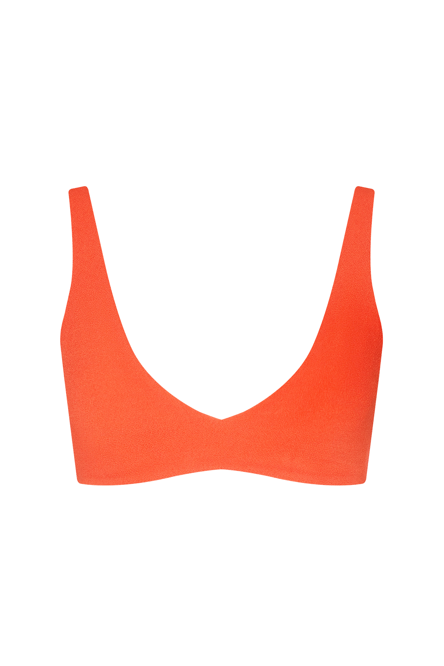 Plunge Bikini Top | Crispy Papaya