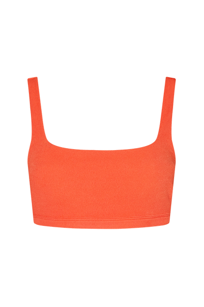 Square Neck Bikini Top | Crispy Papaya