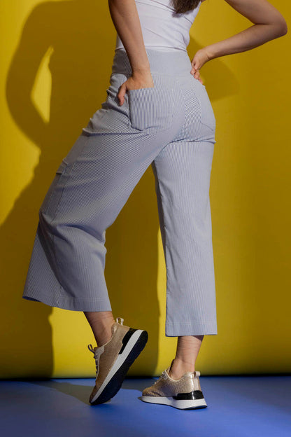Blue Stripe Cargo Jet Culotte Blue Stripe