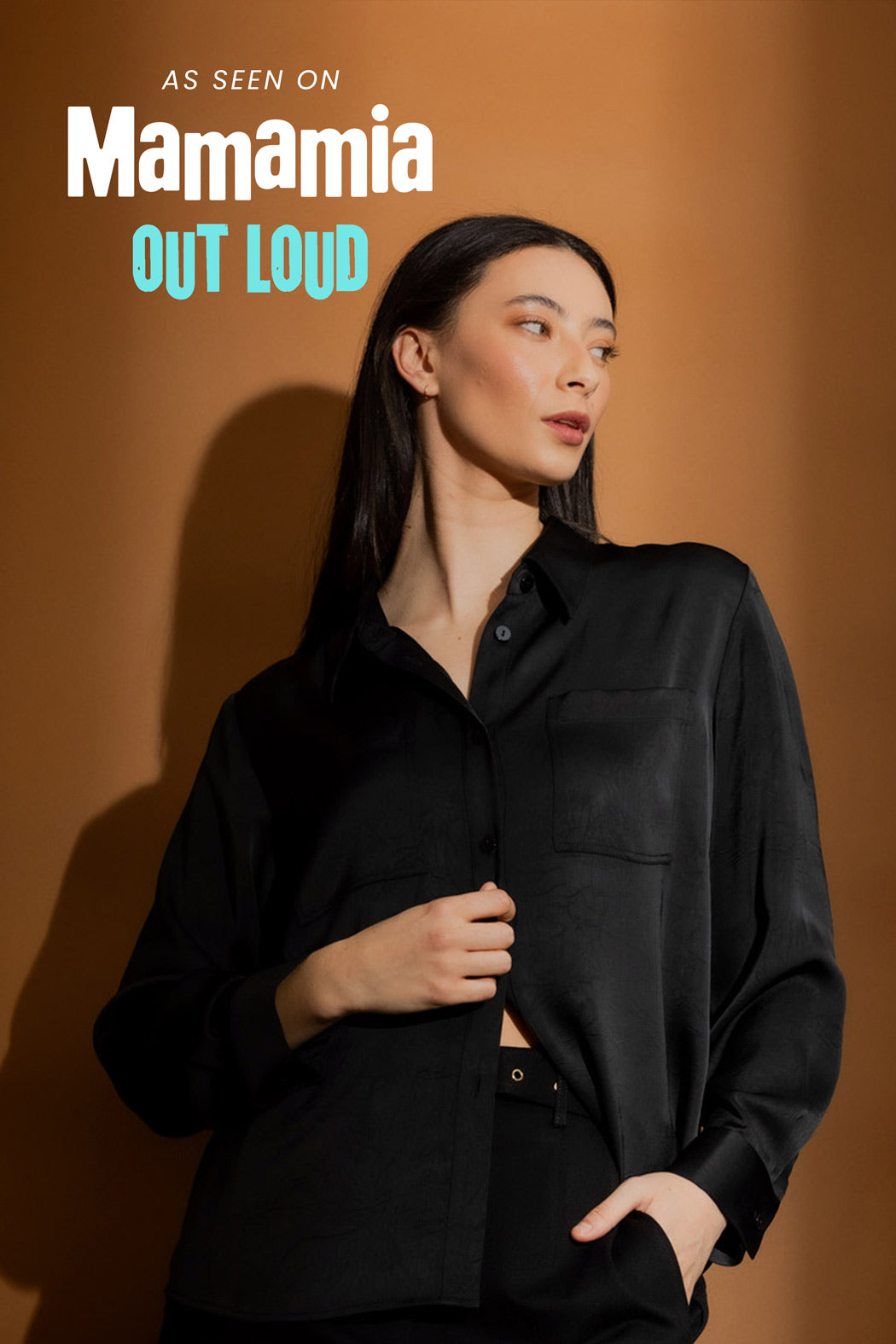 Black Cargo Asana Shirt