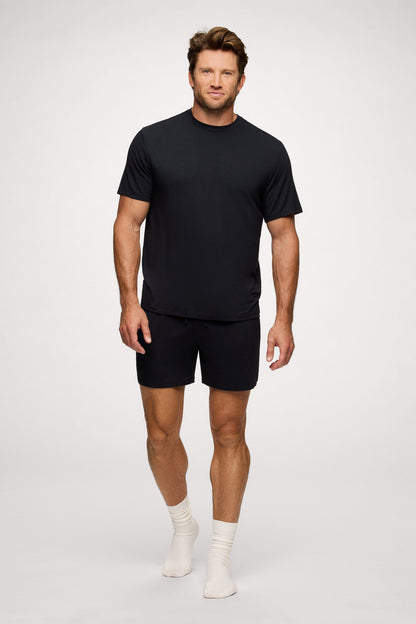 Men's Pajama Short Set | Black