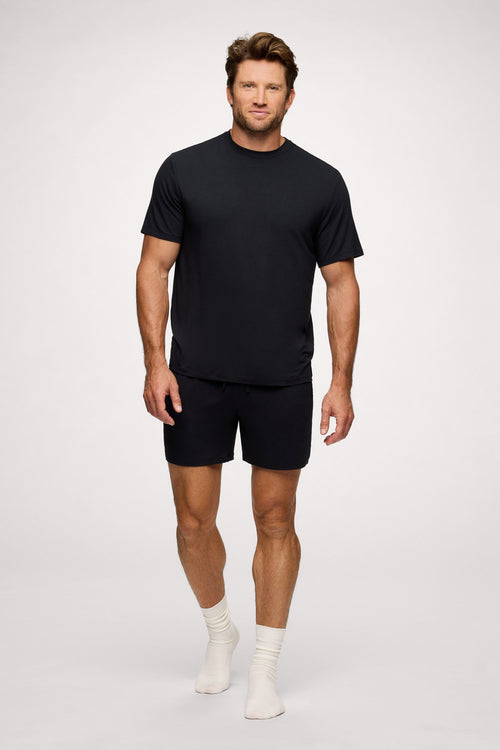 Men's Pajama Short Set | Black