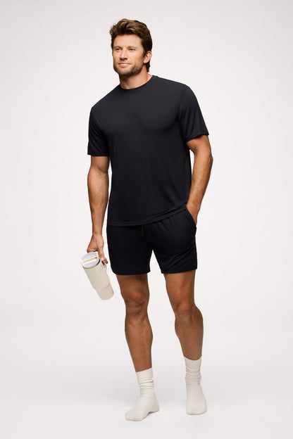 Men's Pajama Short Set | Black