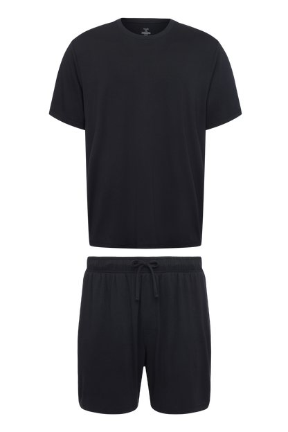 Men's Pajama Short Set | Black