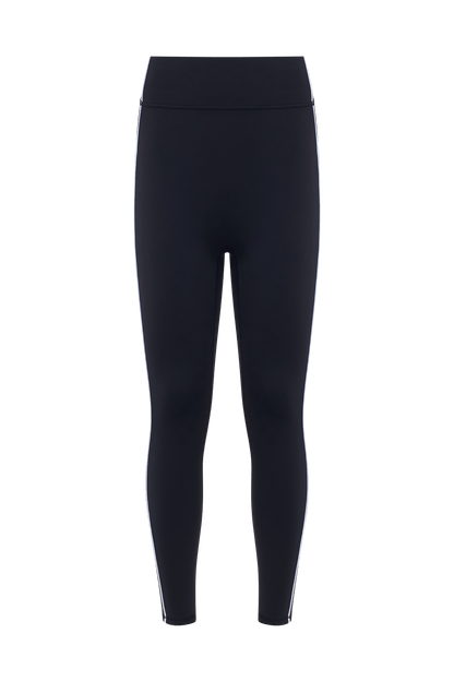 Motion Piped Legging with Pocket | Black