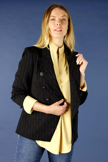 Black/Grey Ponte Sisca Blazer - SALE