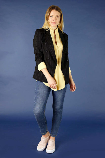 Black/Grey Ponte Sisca Blazer - SALE