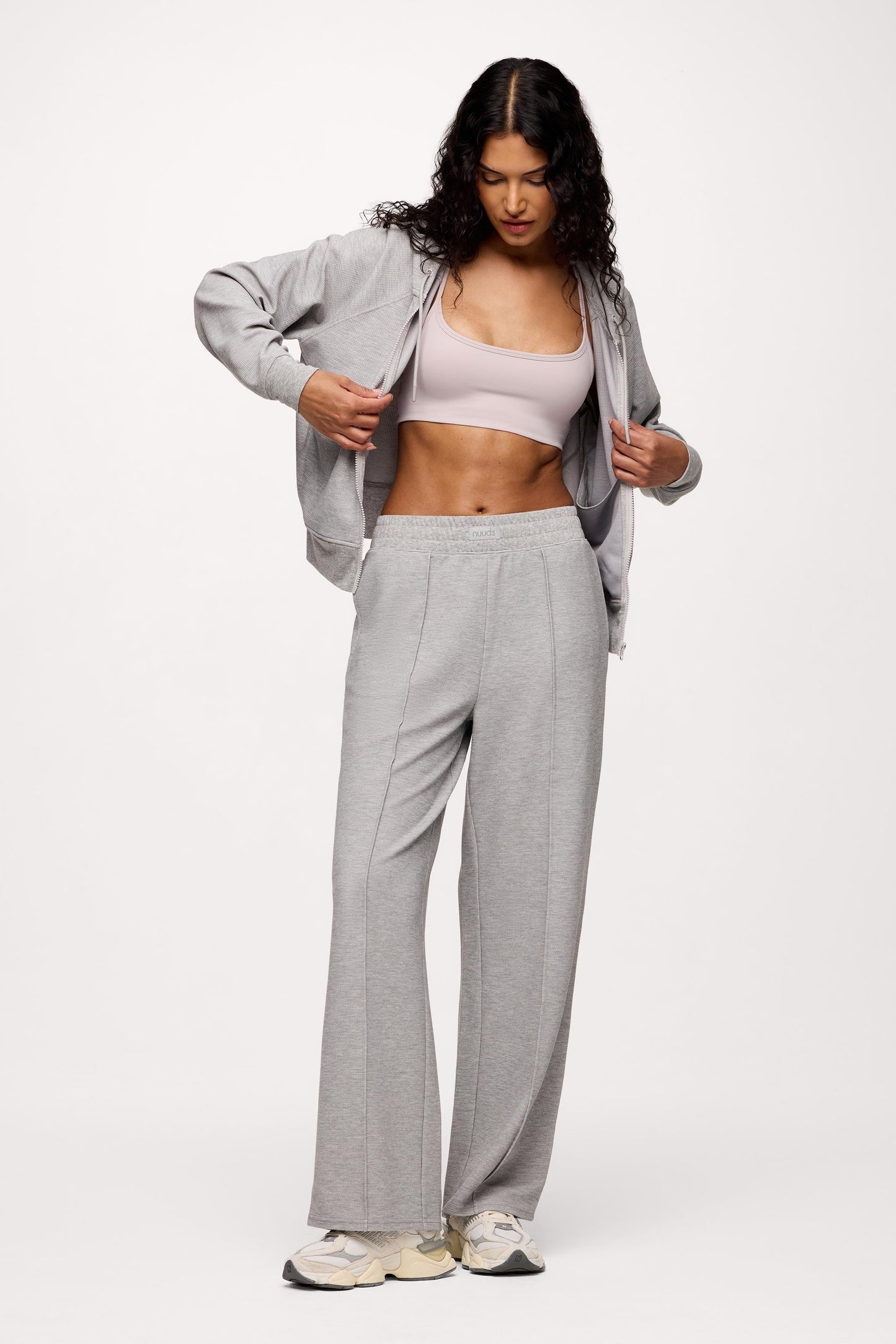 Performance Waffle Wide Leg Pant