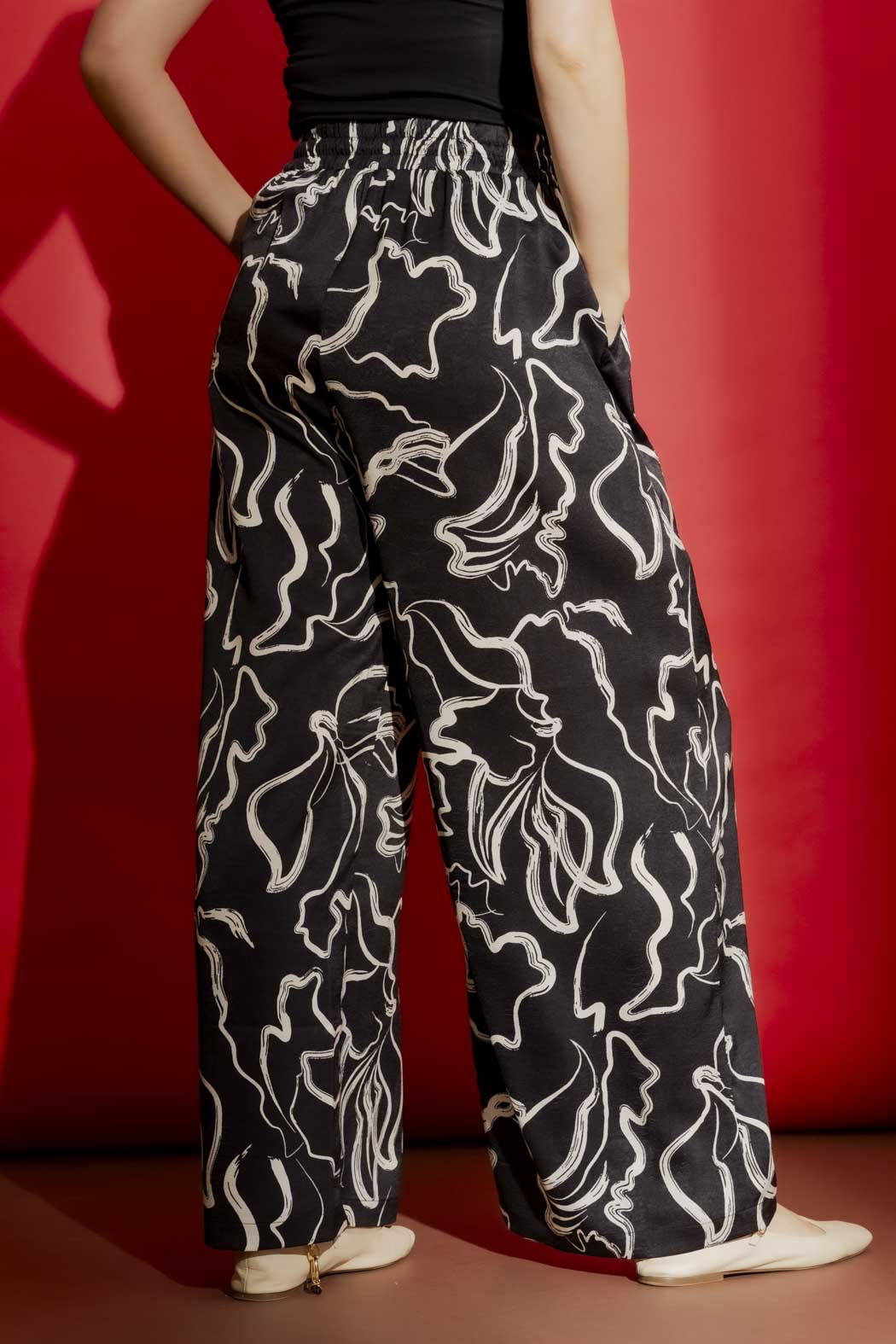 Black/Cream Classic Cargo Culottes