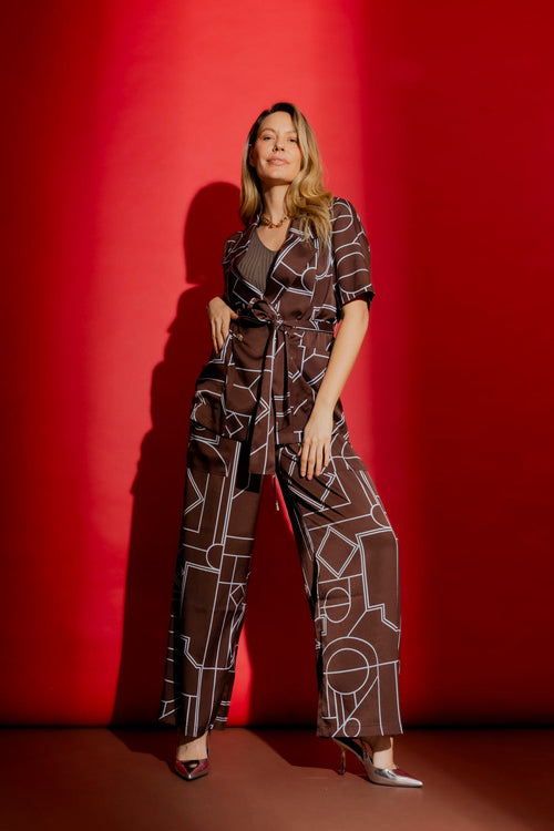 Brown/Blue Classic Cargo Culottes