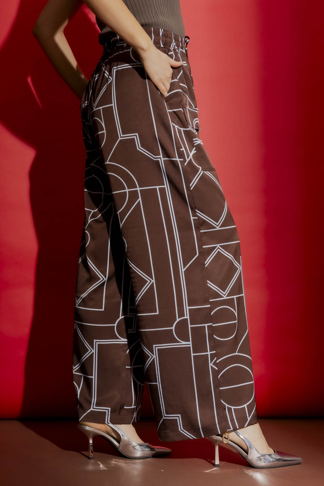 Brown/Blue Classic Cargo Culottes