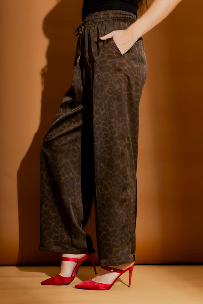 Brown Animal Pull On Pant Brown Animal
