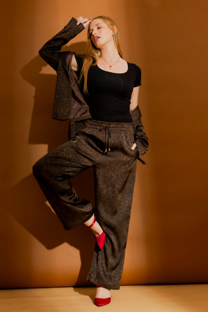 Black Tencel Doubled Tee