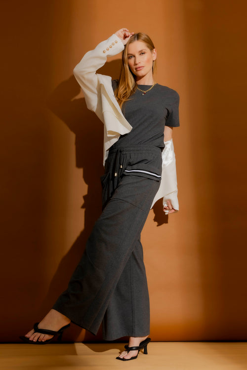 Charcoal Jersey Pocket Pant