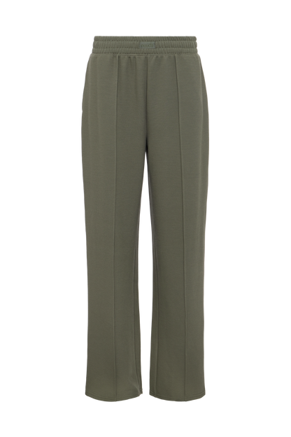 Performance Waffle Wide Leg Pant | Olive