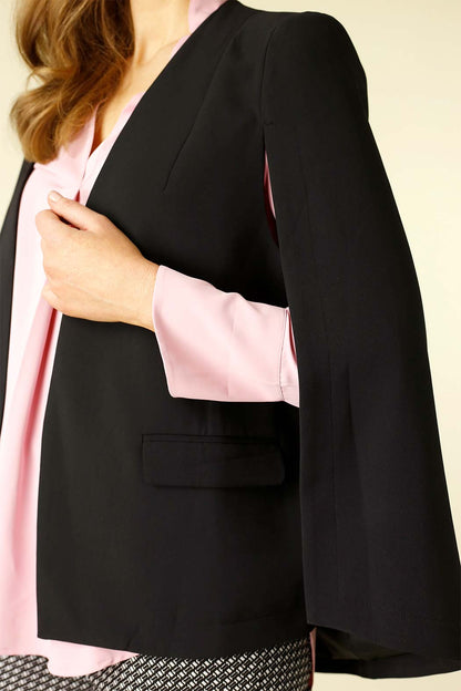 Black Euro Cape Jacket - SALE