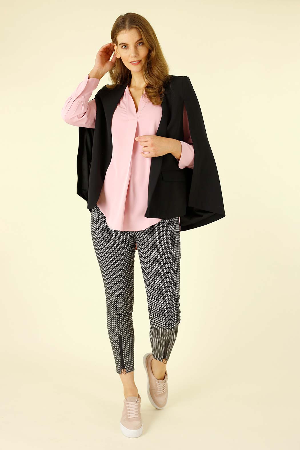 Black Euro Cape Jacket - SALE