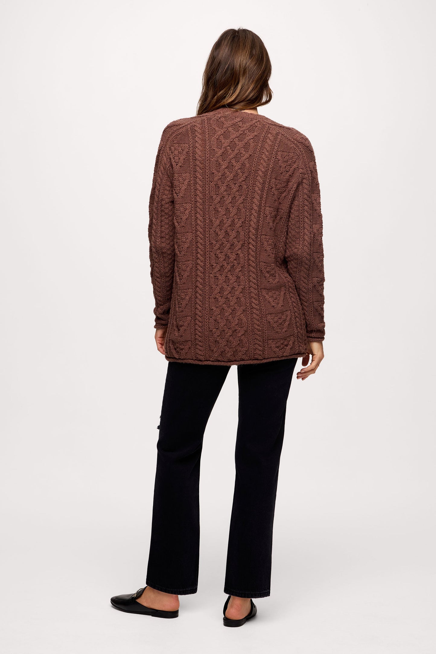 Heritage Cable Sweater | Cocoa