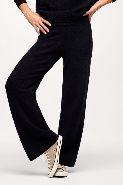 Boucle Sweater Pant | Black