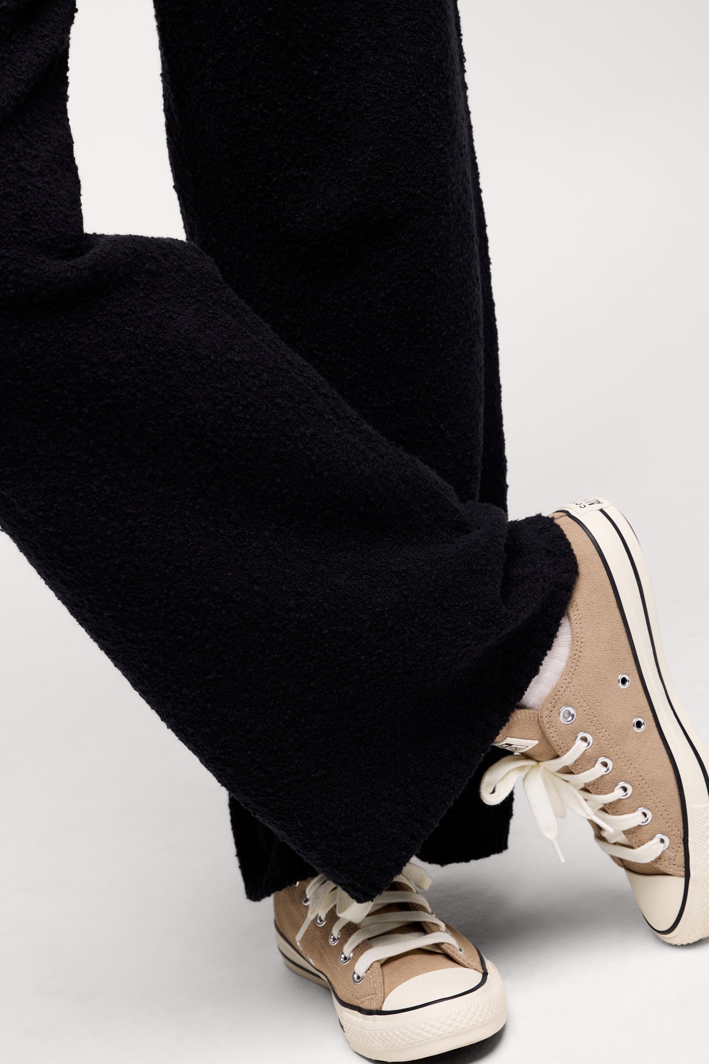 Boucle Sweater Pant | Black