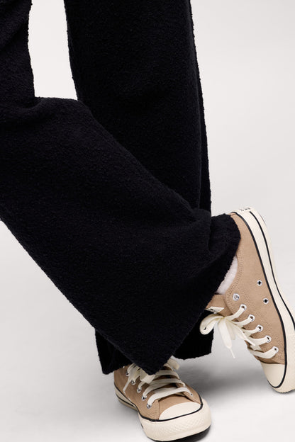 Boucle Sweater Pant | Black