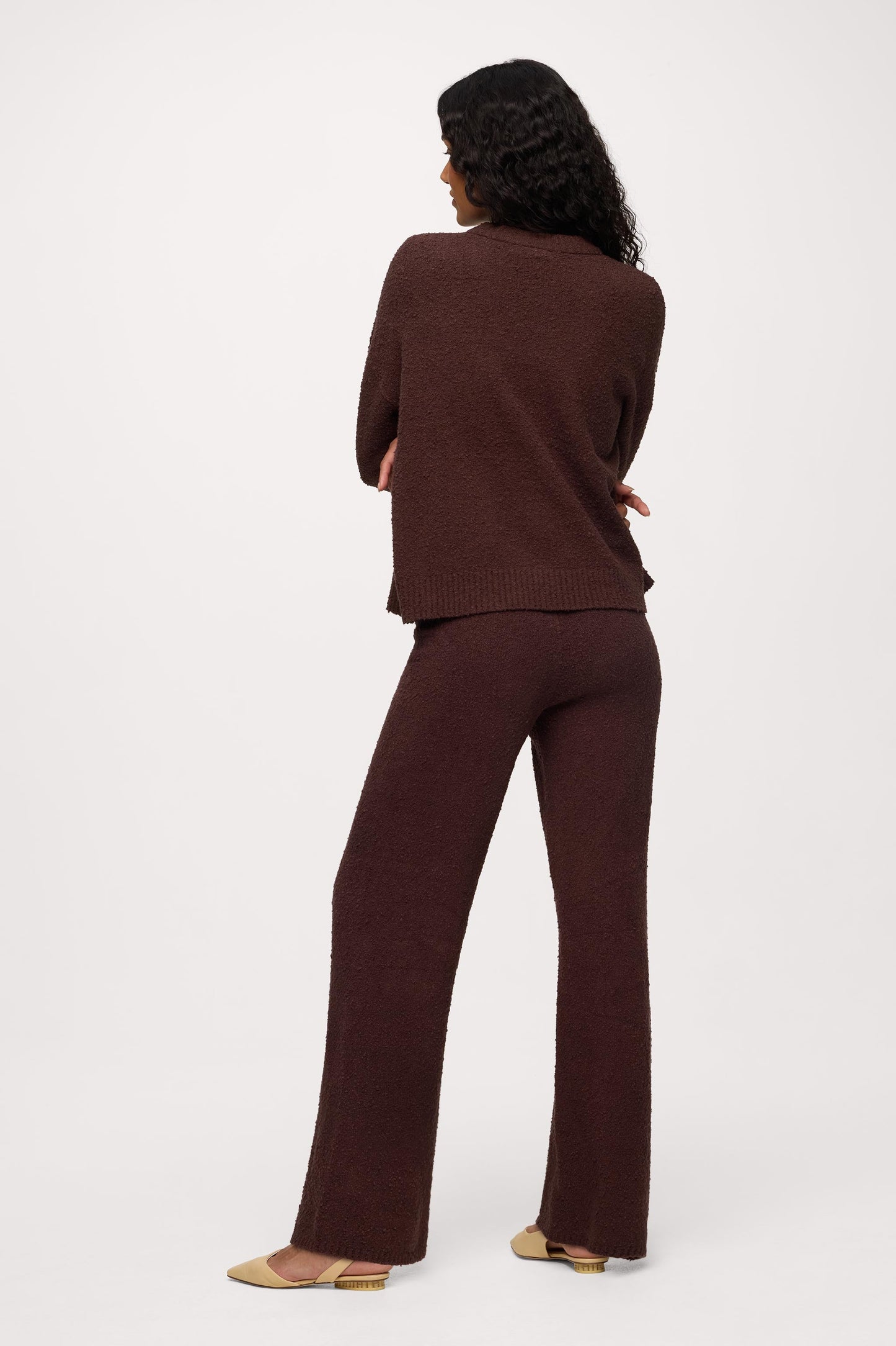 Boucle Sweater Pant | Espresso