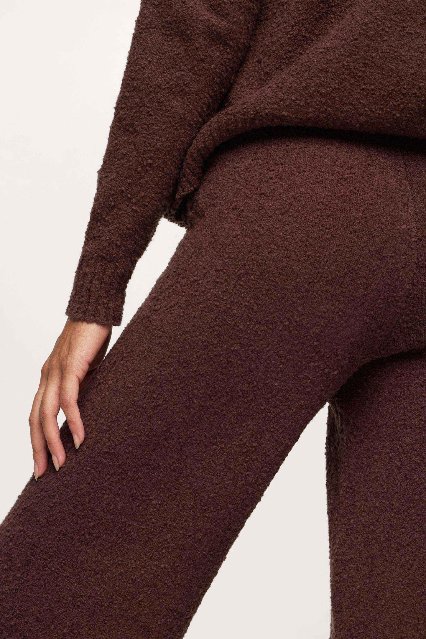 Boucle Sweater Pant | Espresso