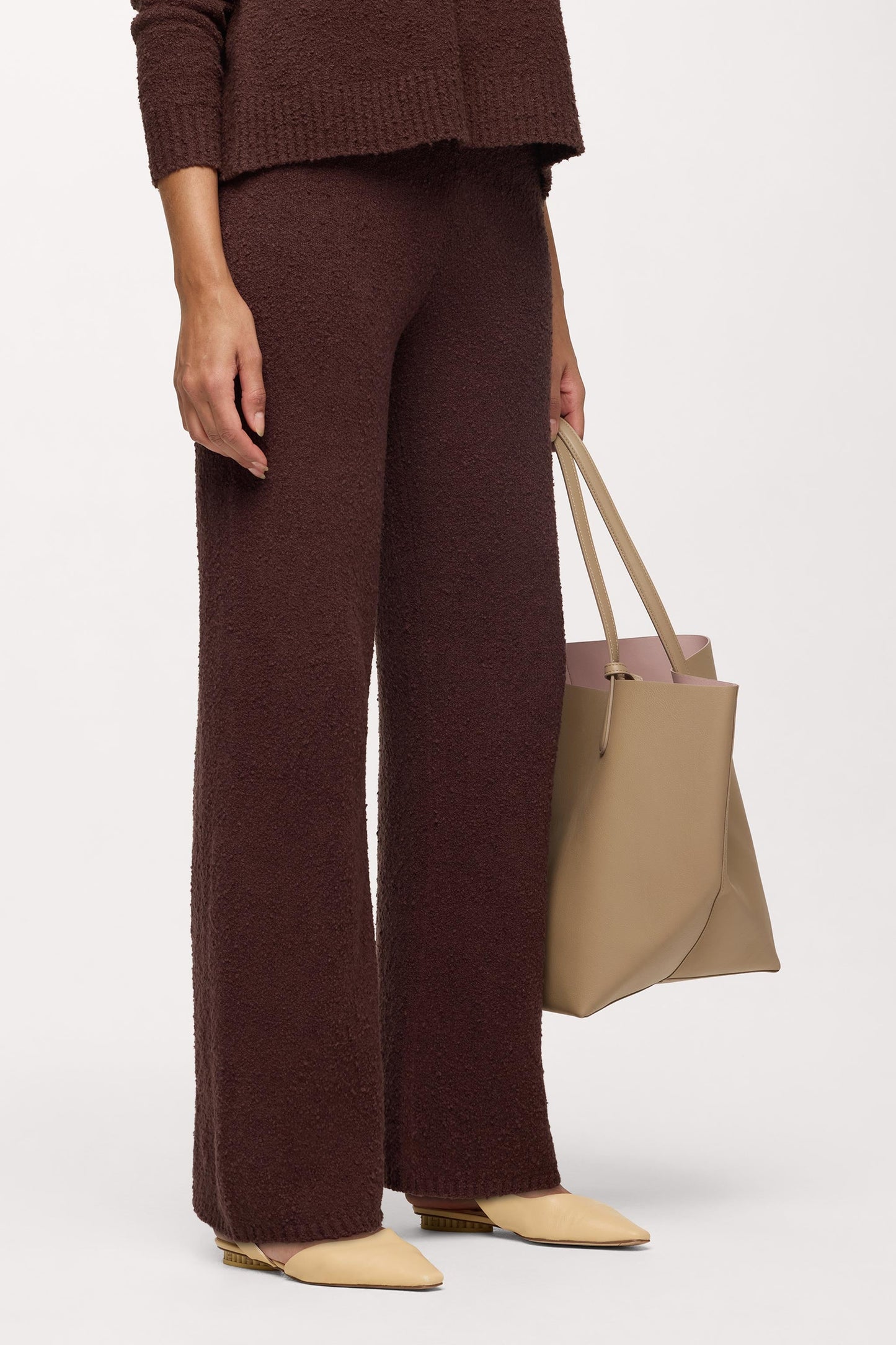 Boucle Sweater Pant | Espresso