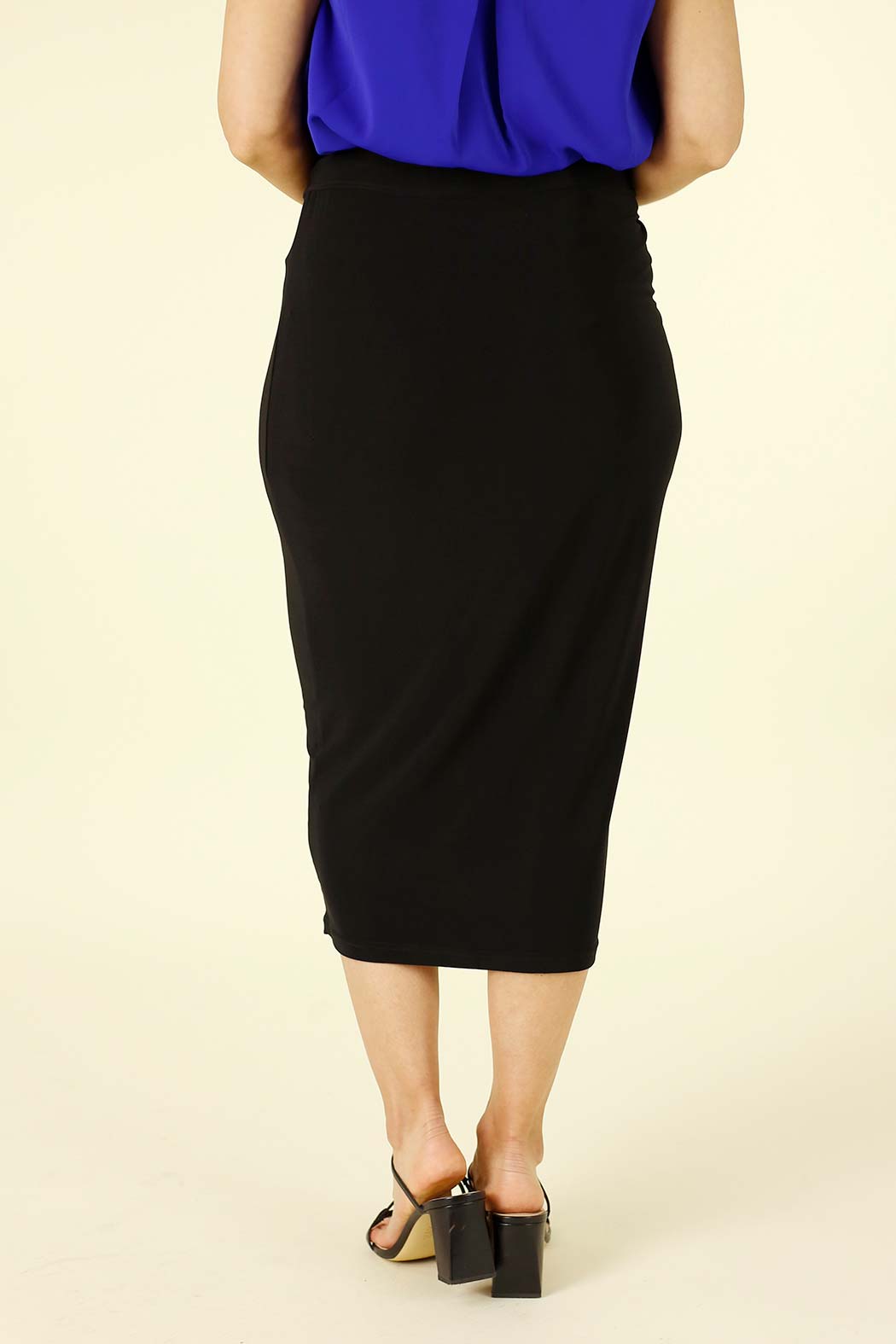 Black Jersey Tie Me Up Skirt - SALE