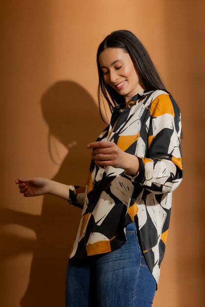 Black/Gold Brit Blogger Shirt