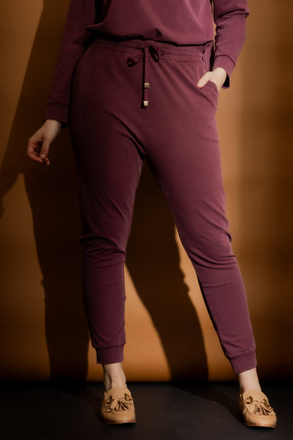 Burgundy Washed Lounge Pant