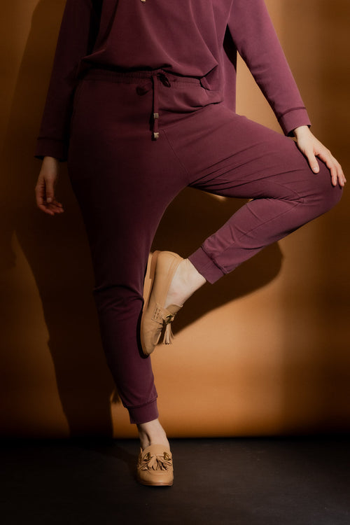 Burgundy Washed Lounge Pant