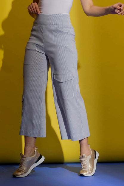 Blue Stripe Cargo Jet Culotte Blue Stripe