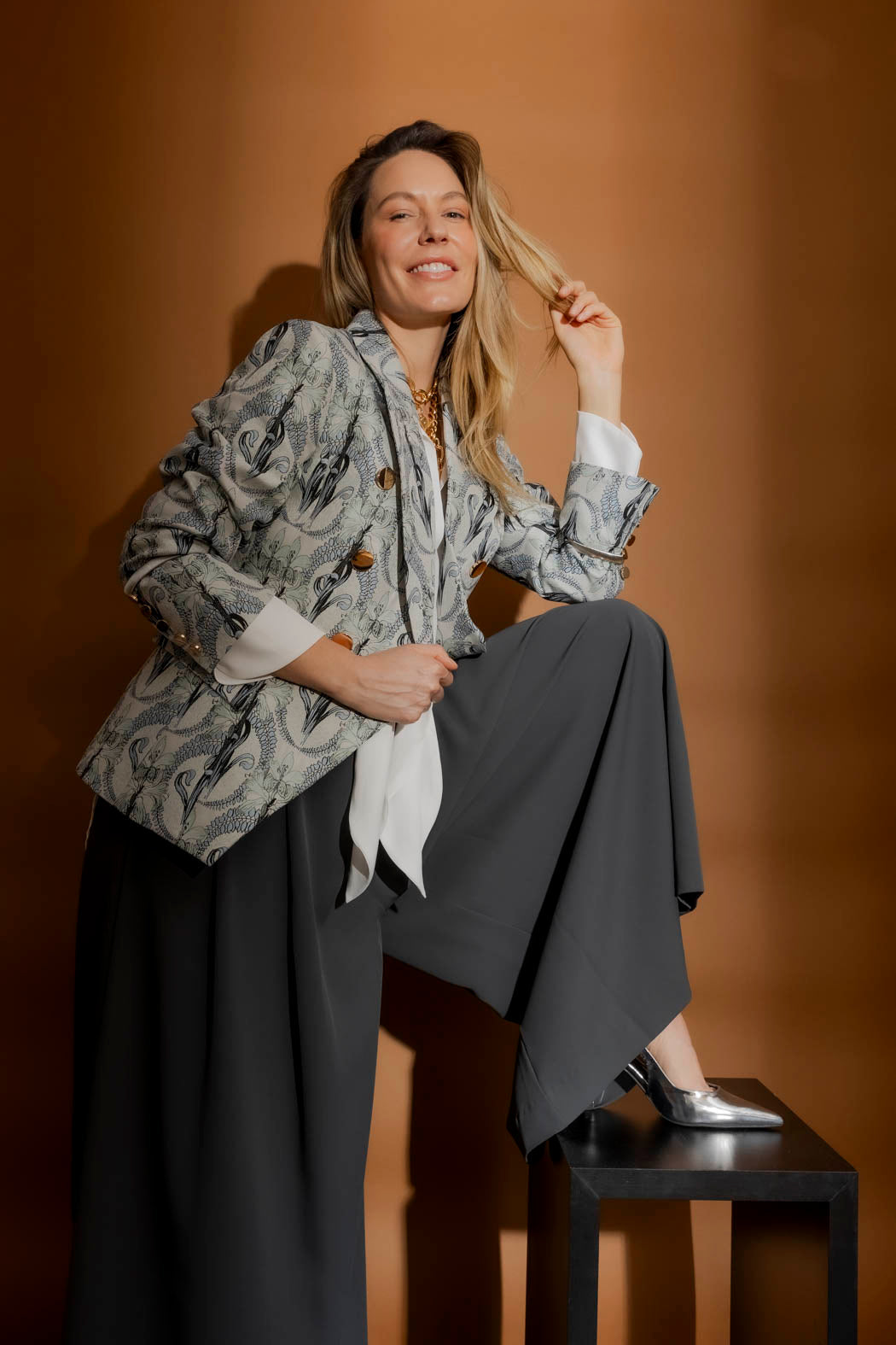 Blue Sisca Tapestry Blazer
