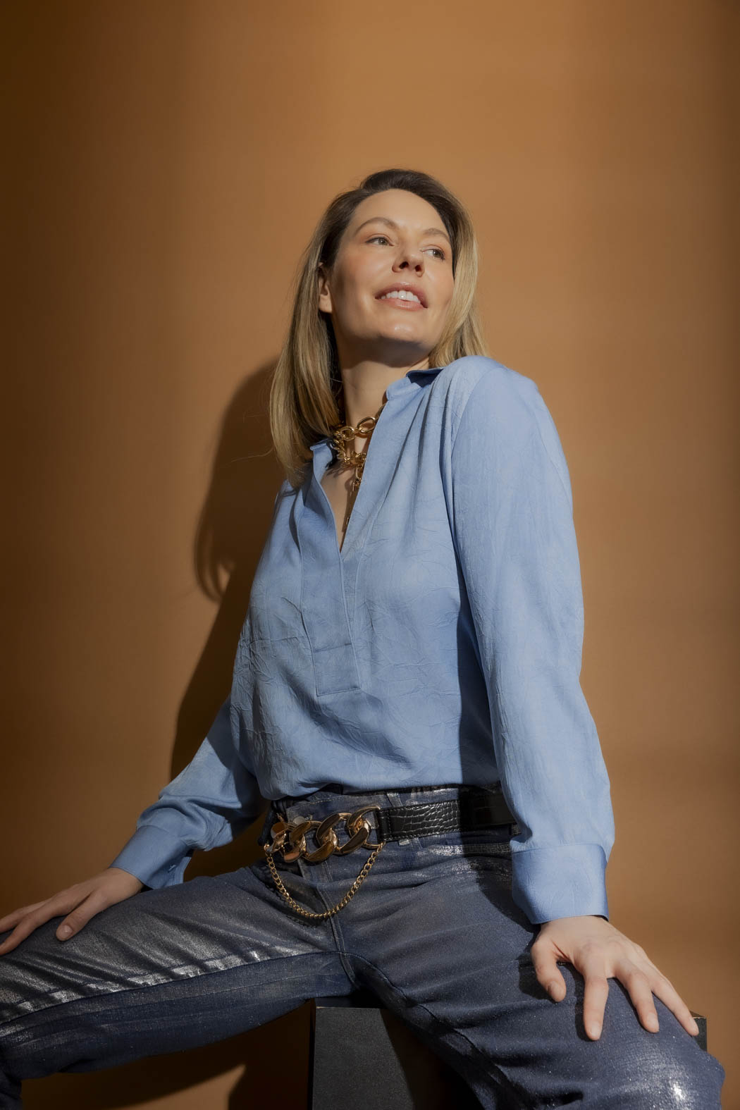 Chambray Brit Blogger Shirt