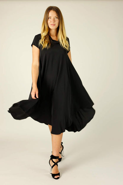 Black Soft Touch Baby Cowl Dress - SALE