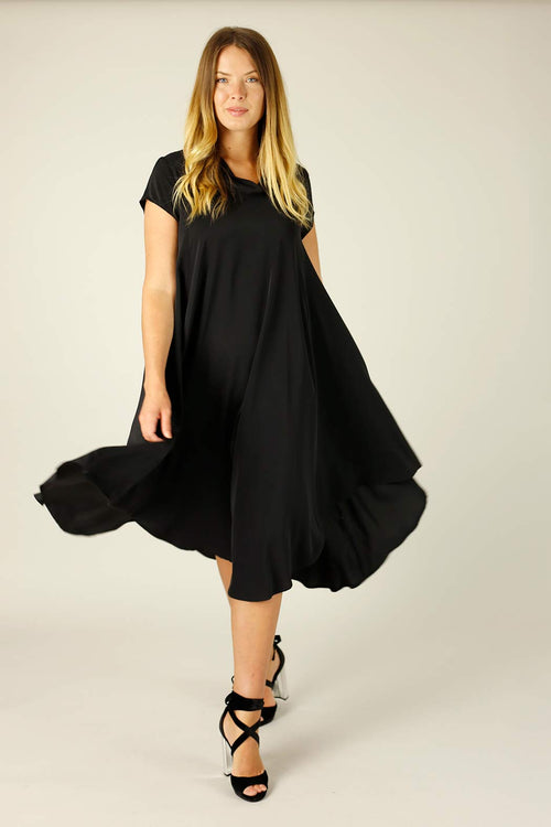 Black Soft Touch Baby Cowl Dress - SALE