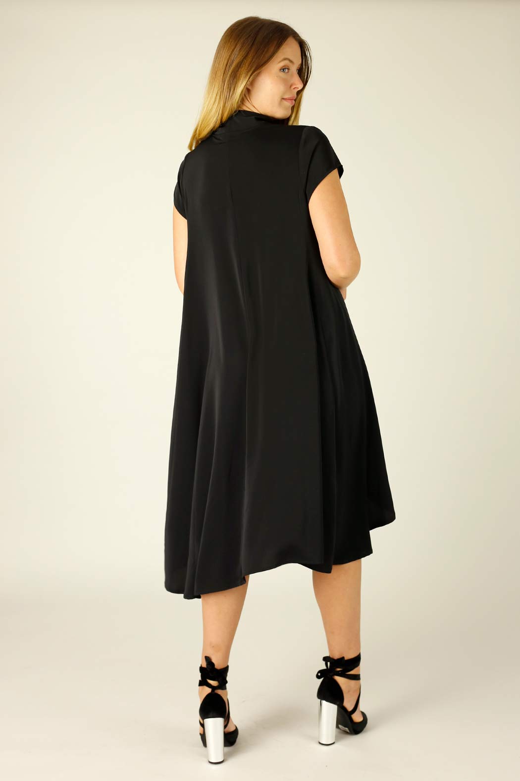 Black Soft Touch Baby Cowl Dress - SALE