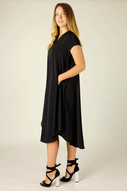 Black Soft Touch Baby Cowl Dress - SALE