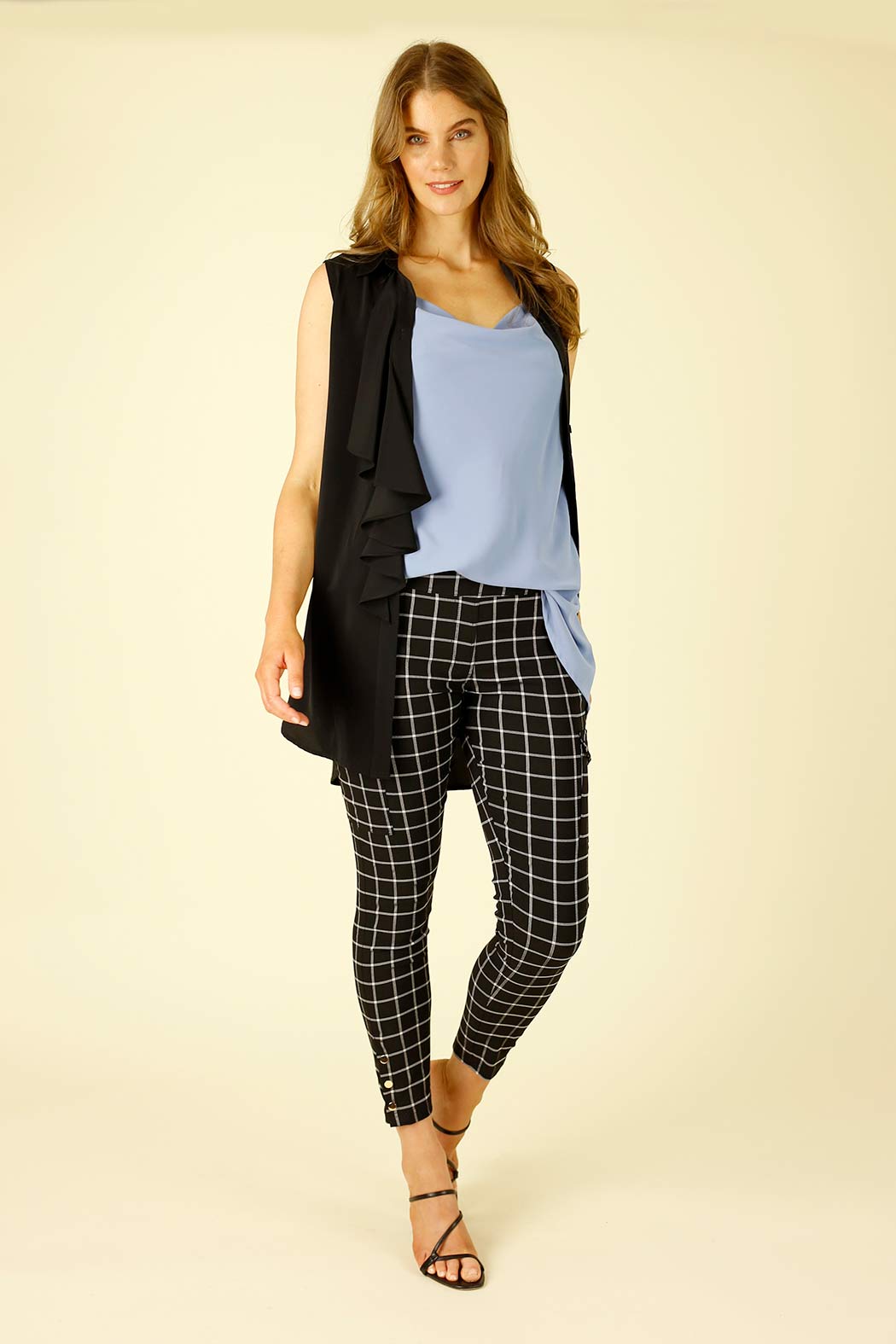 Black Soft Touch Flounce Cami- SALE