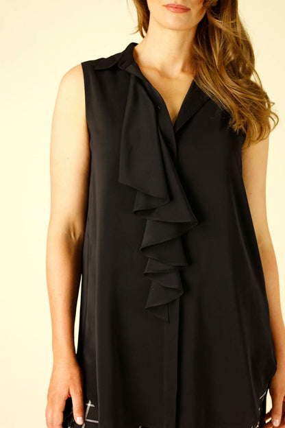 Black Soft Touch Flounce Cami- SALE