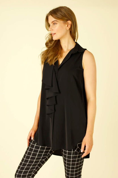 Black Soft Touch Flounce Cami- SALE