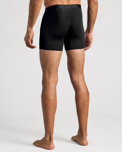 Black Boxer Briefs W/ Fly 12-Pack