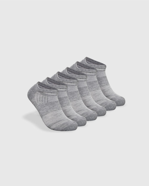 Heather Gray No Show Socks 3-Pack